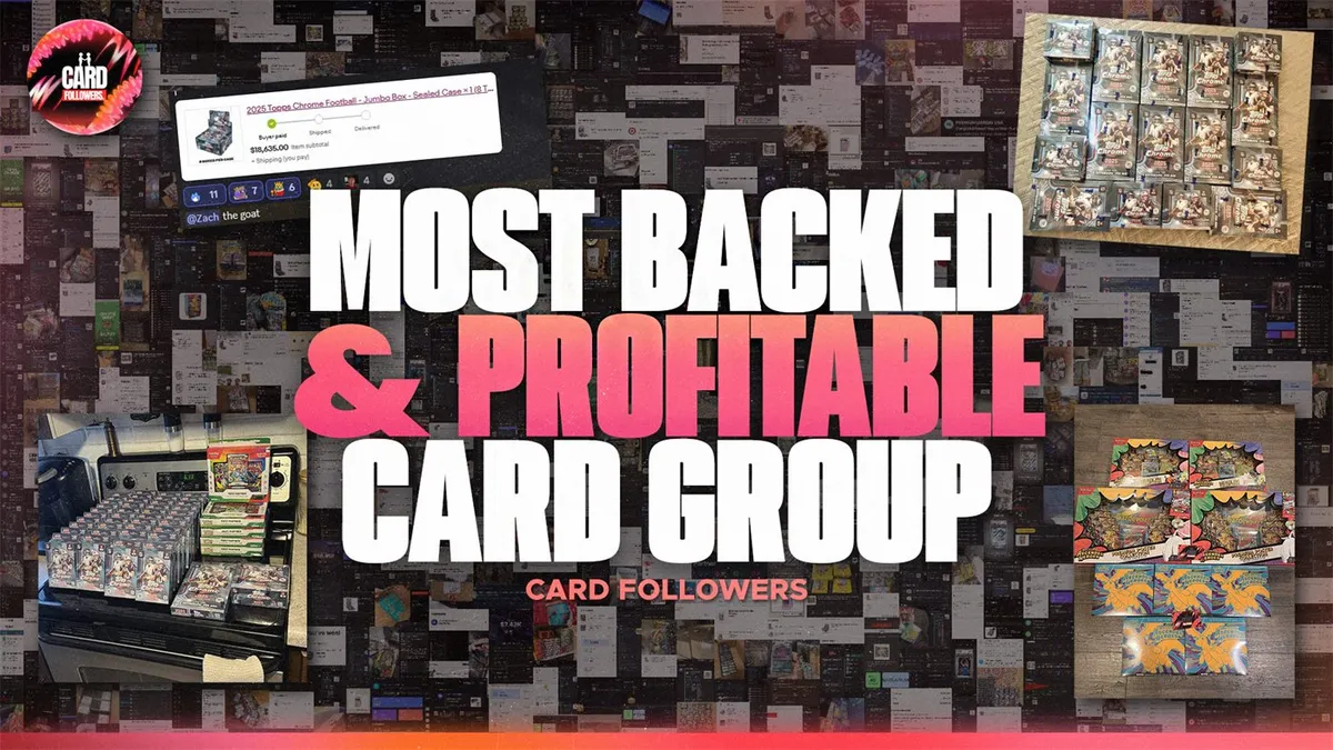 Card Followers promotional cover image for the trading card restock alert and marketplace community