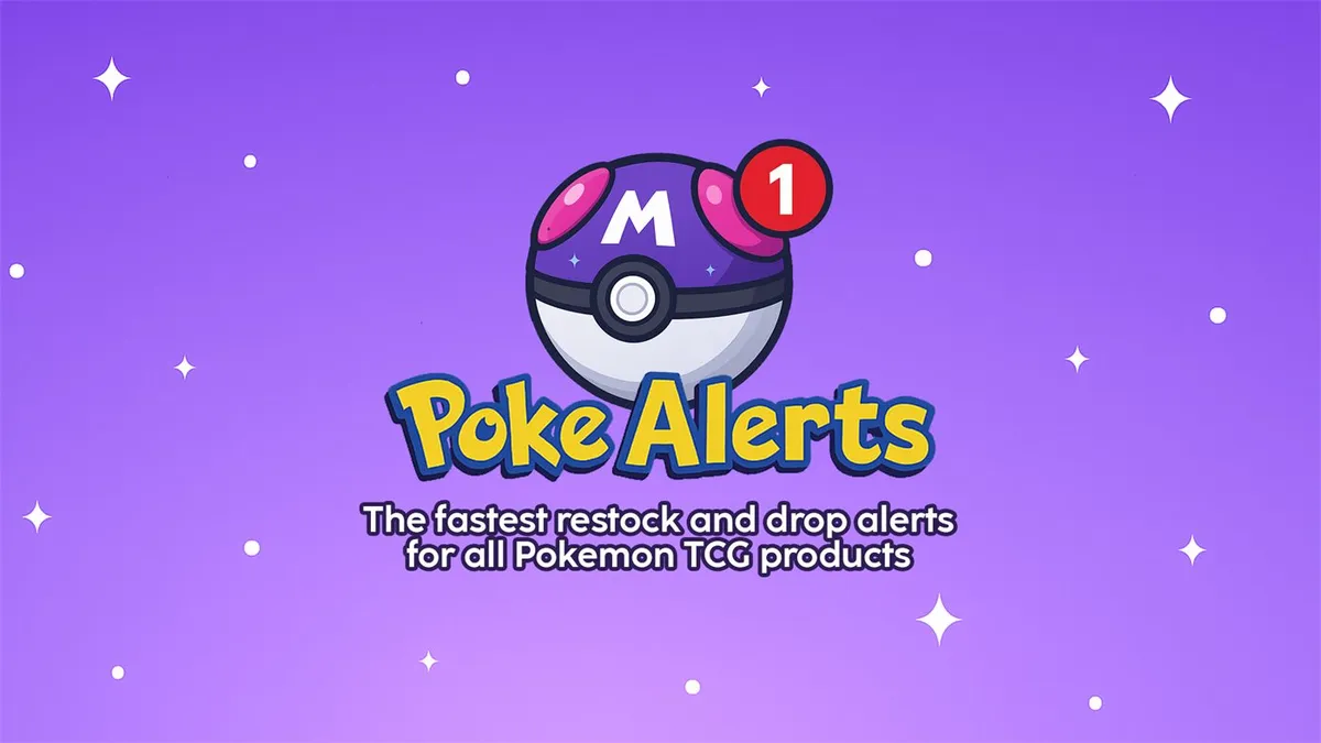 Poke Alerts promotional cover image for the restock alert membership