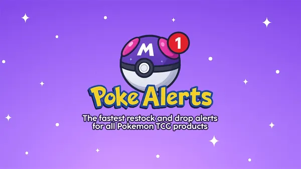 Poke Alerts promotional cover image for the restock alert membership